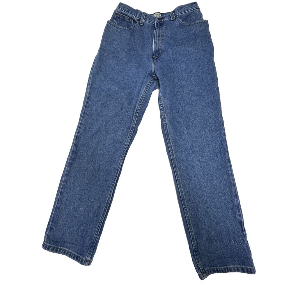 LL Bean Jeans Women's 10 Regular  Original Fit/ Relaxed Medium Wash Straight Leg